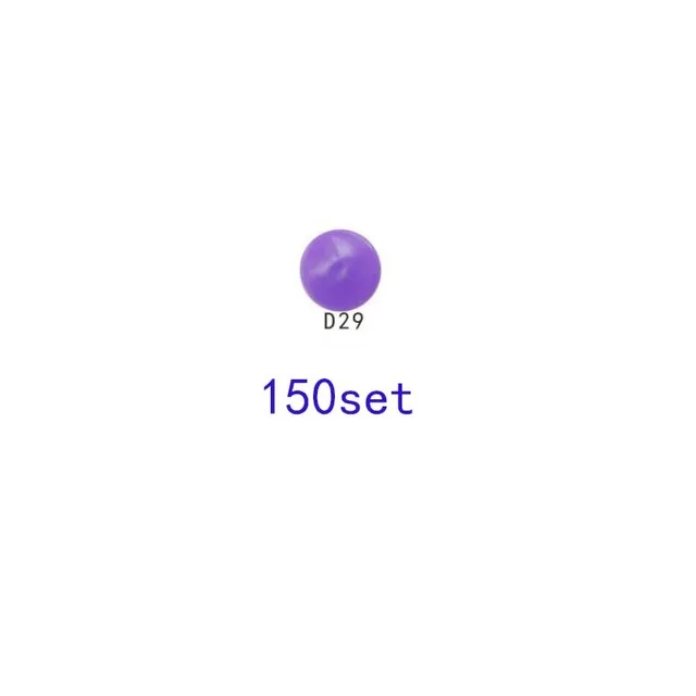 150set purple 37 кнопки крепления плоскогубцы KAM кнопка+ 150 Набор T5 смешанные пластиковые кнопки смолы 12 мм Нажмите Стад Ткань Кнопка нажмите машинное шитье инструменты - Цвет: 150set purple