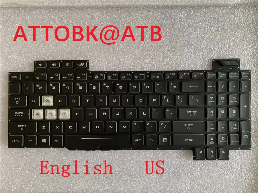 Teclado do Portátil Russo Inglês para Asus Rog Strix Scar ii S5c S5cm Gl504 Gl504gs Gl504gv Gl504gm Teclado com Luz de Fundo Novo - Imagem 3