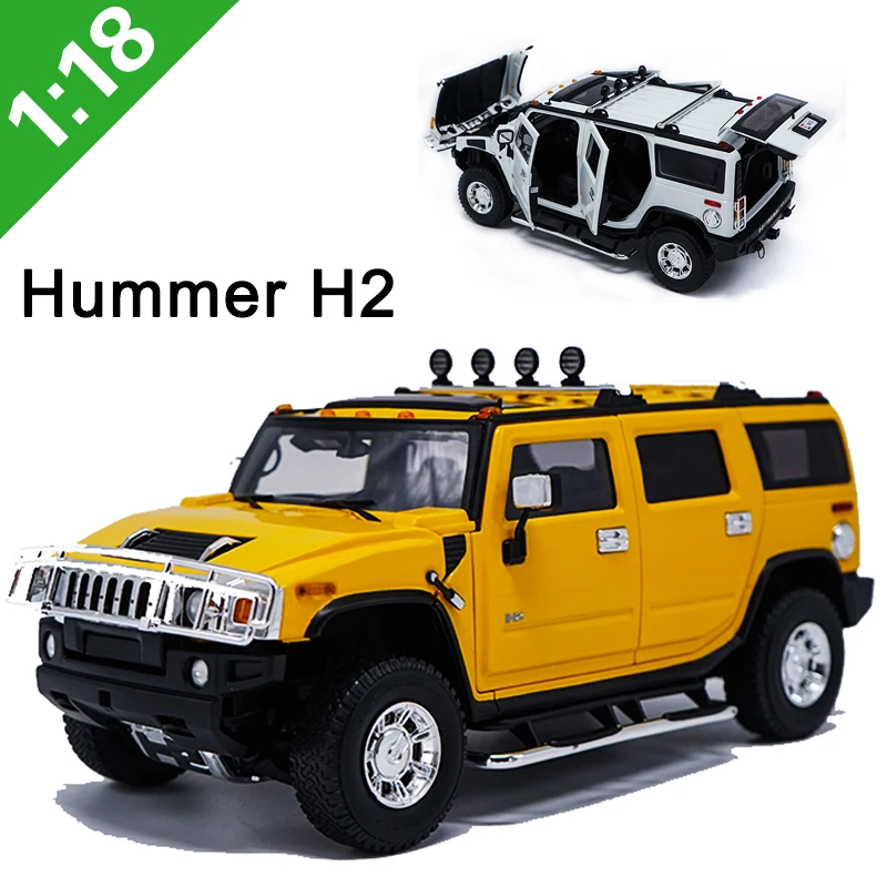 

1:18 scale H2 SUV Highway 61 Alloy car model Diecast children metal vehicle toy Metal souvenir Collection kids Gift display show