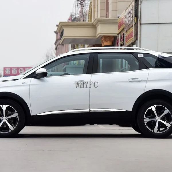 Для peugeot 3008 GT автомобильный Стайлинг Обложка детектор из нержавеющей стали боковой двери тела отделка палочки, рейки литья 4 шт