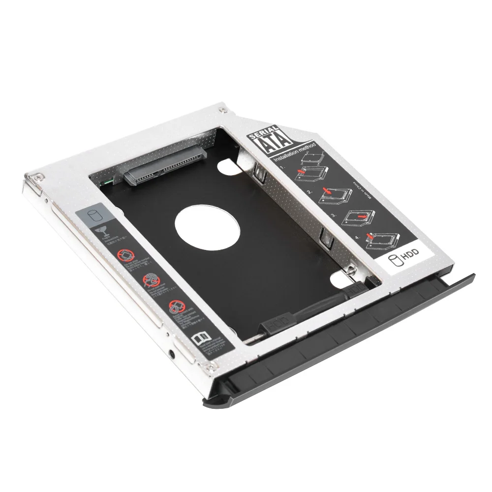 Bezel Front Cover Faceplate + Bracket 2nd SATA 3.0 2.5" Hard Drive HDD SSD Optical Caddy for HP Probook 6460b 6465b 6470b 6475b hdd external case usb 3.0