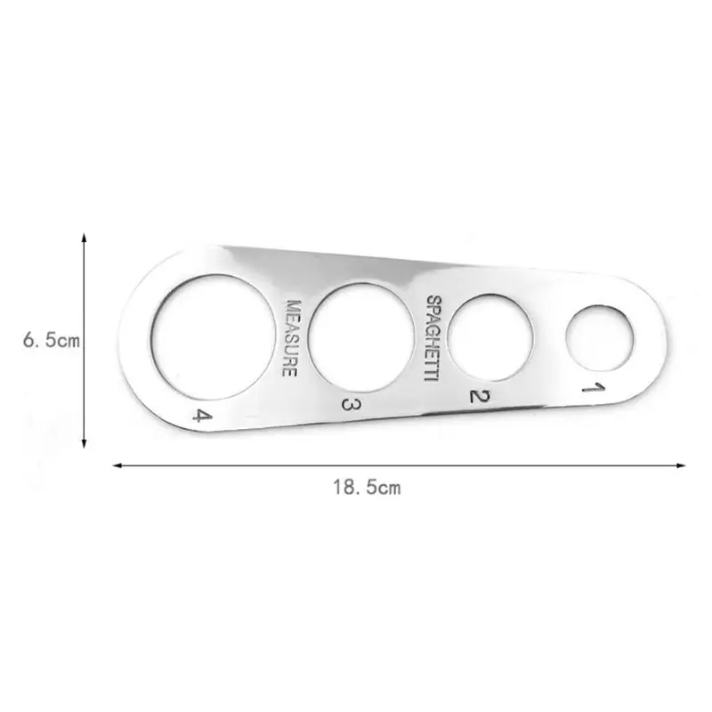 Измерительная линейка для пасты, лапши, переносные инструменты для спагетти из нержавеющей стали, креативный аксессуар для кухни