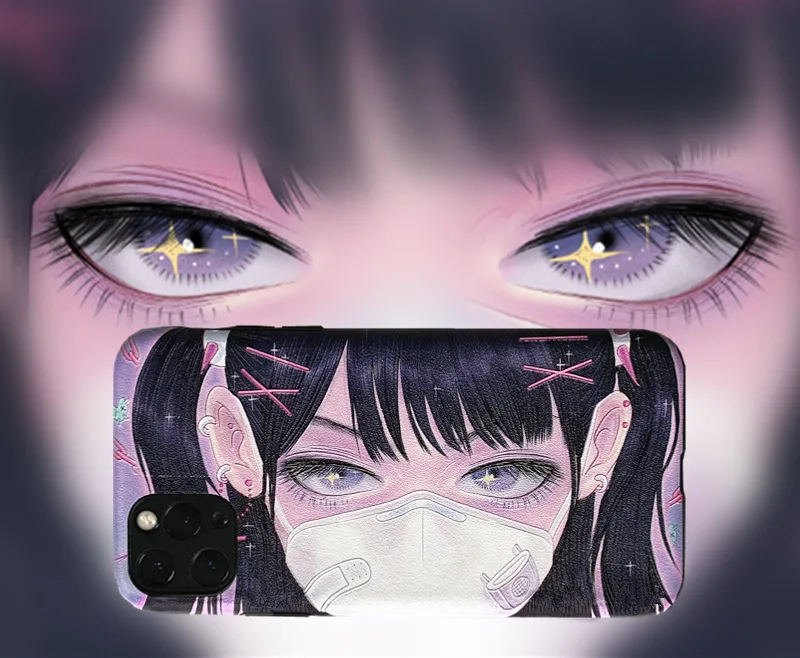 Модный креативный чехол для телефона с маской iphone 11 Pro Max 7 8 plus X XR XS SE 2020 задняя