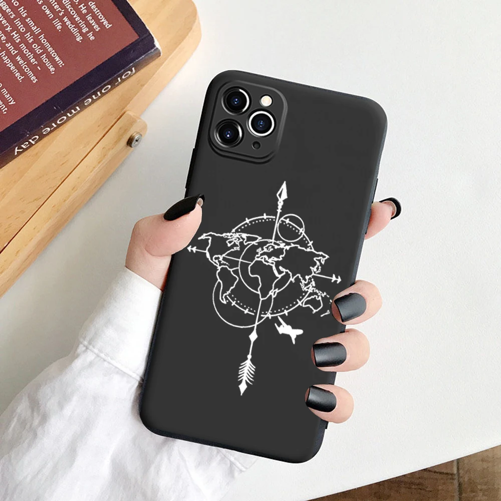 Мягкий матовый чехол для iphone 7 8 Plus X SE 2020 12 Mini 6s XR XS 11Pro Max|Бамперы| |