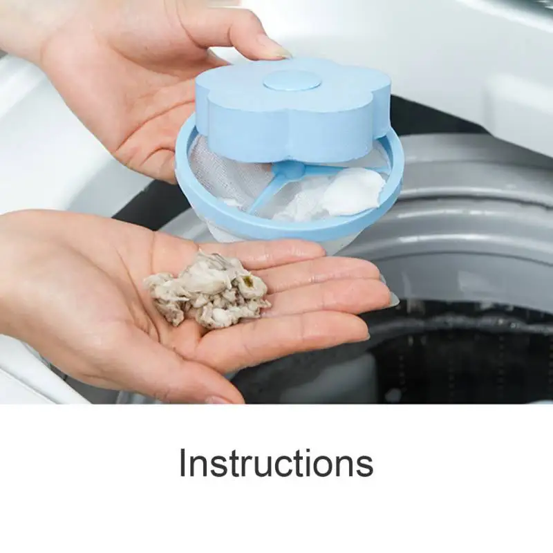 

1 pc Bag Hair Catcher remover Filter Reusable Laundry Mesh Bag Washing Machine Floating Lint Mesh Trap Net Pouch Household Tool