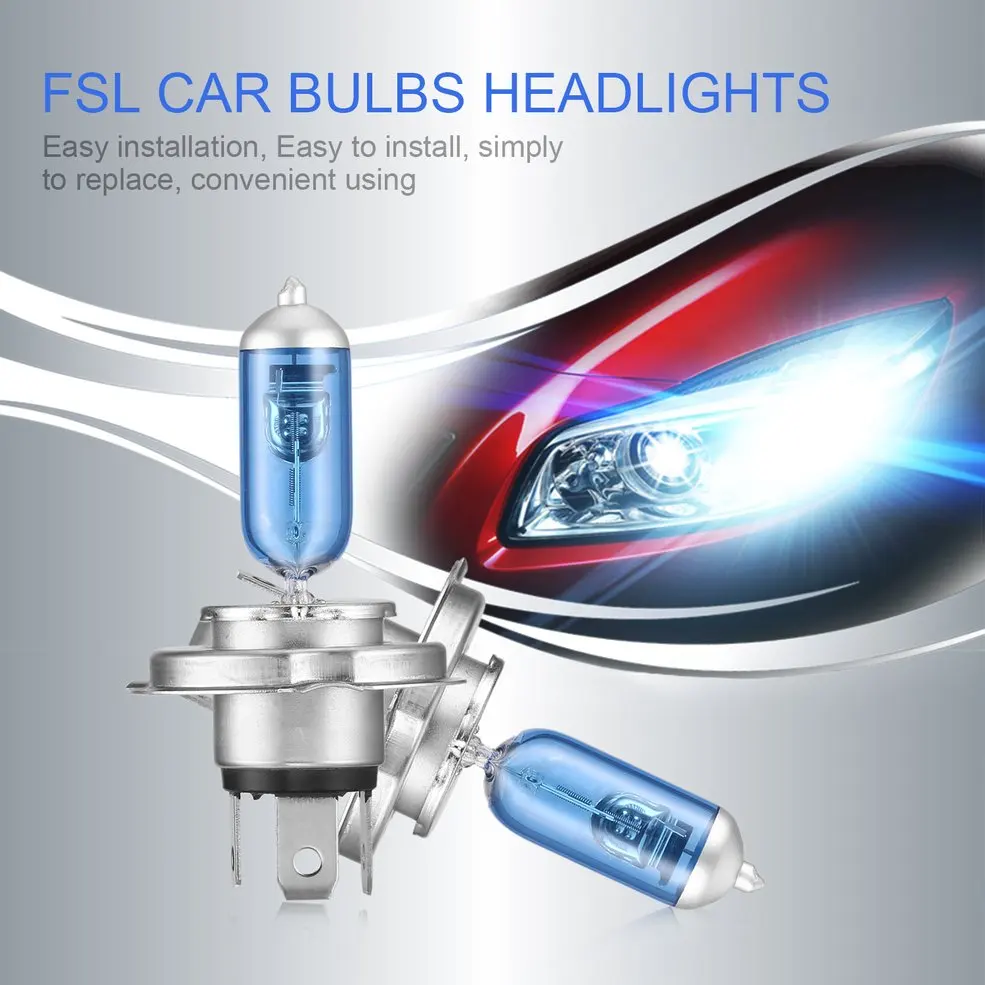 2 шт 12V FSL низкое потребление чрезвычайно долгим сроком эксплуатации супер яркий светодиодный светильник ксеноновые лампы авто лампы дальнего света Универсальный головной светильник s