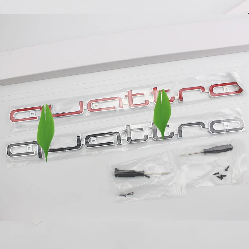 

For audii A3 A4 A6 A7 Q3 Q5 modified Racing Grills mark quattro Racing Grills sticker four-wheel drive standard car sticker