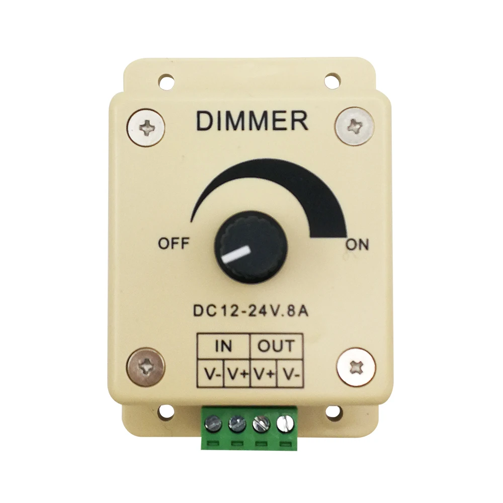 Controlador para Luzes Zhmzh Dimmer Dedicado 12v 24v 8a Única Cor Controlador 96w Ajustável Brilho Leds Led dc 1 High Quality Luzes e Iluminação