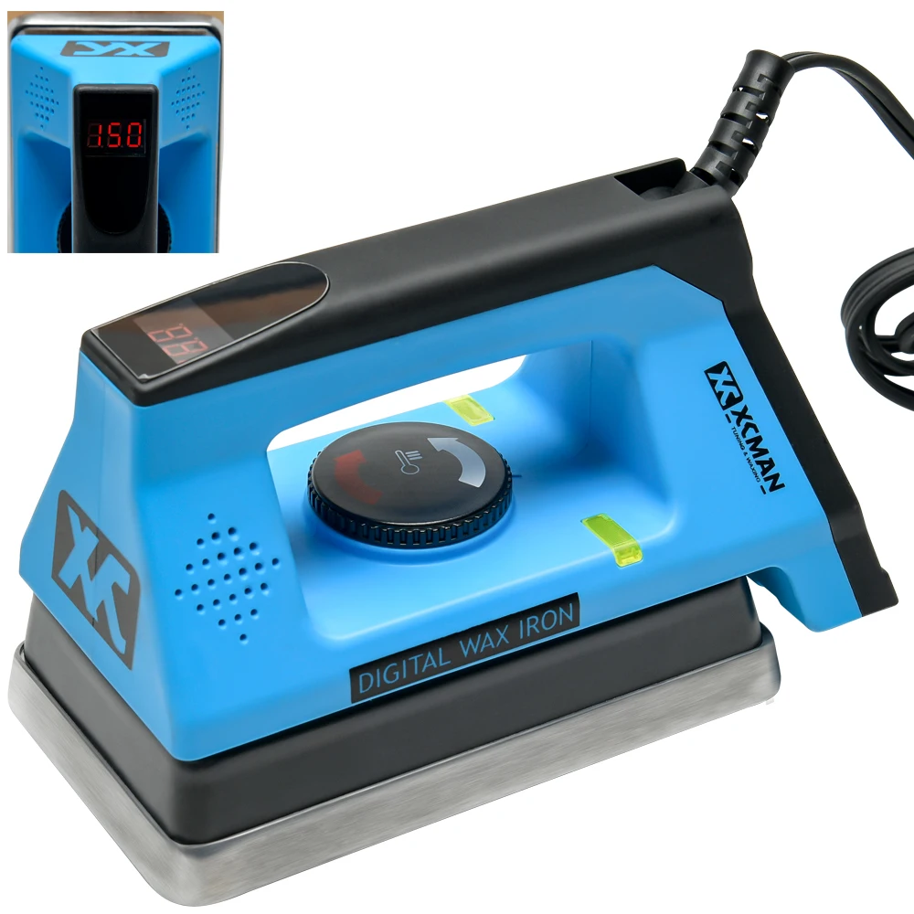 

XCMAN Ski Snowboard World Cup Digital Waxing Iron 110V 800W Precise Controlling Temperature with a Wax Iron Mat 2020 Version
