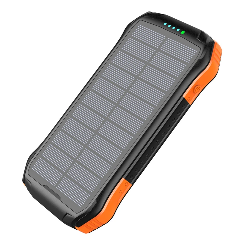 portable wireless charger 10W Qi 80000mAh Solar Power Bank Fast Charger 18W Fast Charging Powerbank USB Type-C Poverbank For iPhone 11 pro Samsung PD portable usb charger Power Bank