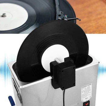 

Adjustable Power US Plug Vinyl Cleaner Rack Rotating Ultrasonic Home Steel Disc Album Holder Durable For Cleaning Machine