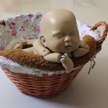 Новорожденные реквизиты для фотографии ребенок позирует подушки корзина плюшевый коврик малыш фото съемки студия младенческой фотосессии аксессуар D08C