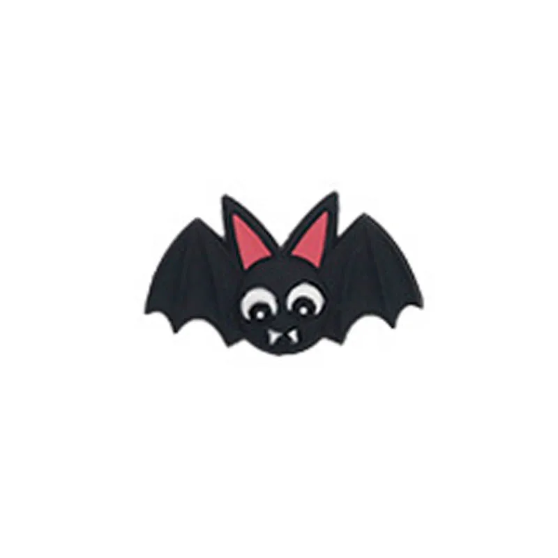 Bat Black Чип и Дейл 5 шт Хэллоуин DIY Силиконовые Прорезыватели для зубов эльф летучая мышь дизайн Детские Прорезыватель для зубов сенсорные Мультяшные бусины Прорезыватель без BPA игрушки - Цвет: Bat Black