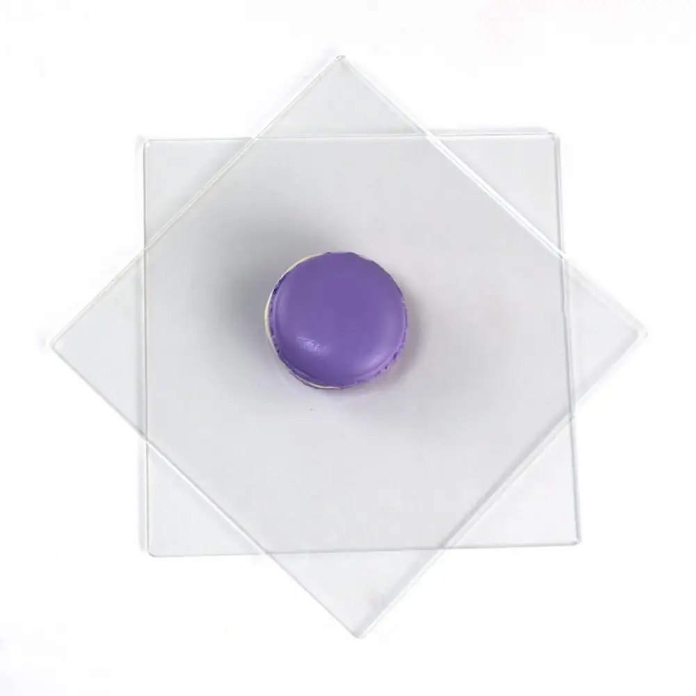 2Pcs Cake Disk Boards Stable Support Square Cake Disks Holders DIY Craft Bake Goods Tool Kitchen Accessories
