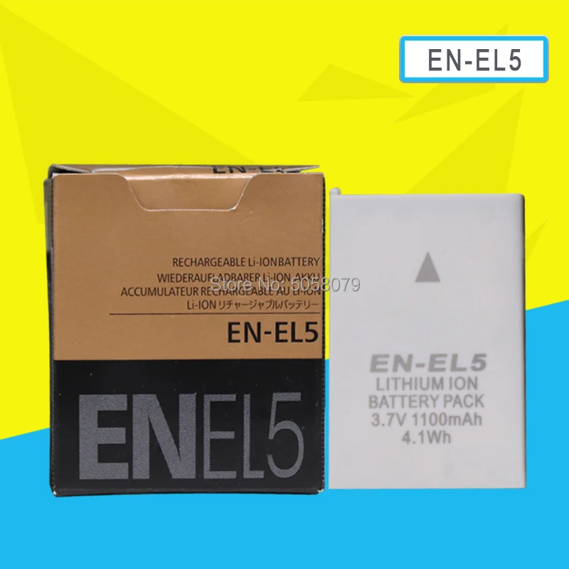 

EN-EL5 ENEL5 Digital Camera Battery Pack for Nikon Coolpix P4 P80 P90 P100 P500 P510 P520 P530 P5000 P5100 5200 7900 P6000