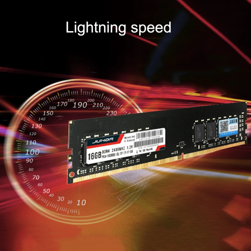 Оперативная память Juhor DDR4 4 ГБ 8 16 2400 МГц 2666 RGB для настольных ПК U DIMM 288 контактов без