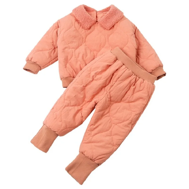 Fashion Baby Girl Winter Clothes Set Long Sleeve Girls 2 Piece Kids Tracksuit Ropa Para Nina Children's Sets BE50DD | Детская одежда