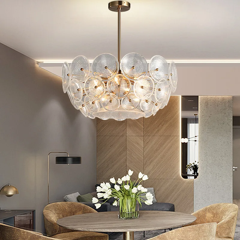 

FSS Nordic Flying Saucer Chandelier Bubble Glass Round Light Luxury For Living room Bedroom Dining Designer Pendant Lamp