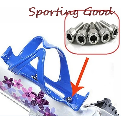 M5*10MM 2PCS Bottle Holder Bolt Bike Bicycle Water Bottle Cage Screw MTB Road Bike Fixed Gear Mountain Bike Accessories