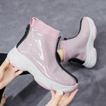 

Sneakers Women's Causal Shoes Fashion Rain Boots Waterproof Shoes Woman Shoes Rubber Ankle Boots Rain Boots Sapato Masculino
