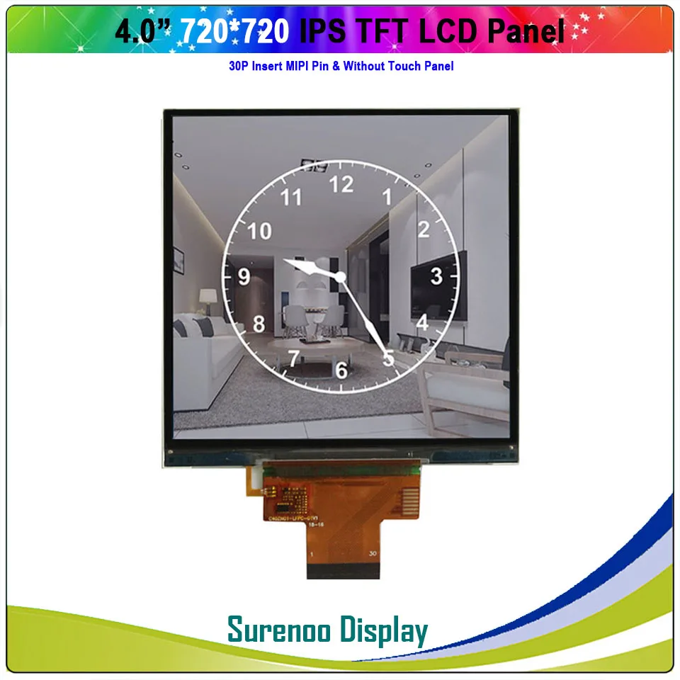 STP720720-0400A2 4," дюймовый 720*720 480*480 MIPI ips TFT ЖК-модуль дисплей экран панели с емкостной сенсорной панелью для умного дома - Цвет: STP720720-0400A2