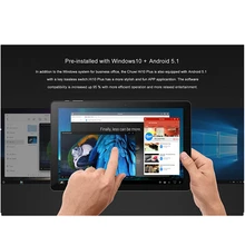 Tablet PC tipi-C 10.8 inç 64 Bit 4GB ddr + 64GB CWI527 CPU Z8350 çift sistem Windows 10 ve android 5.1 kameralar HDMI uyumlu