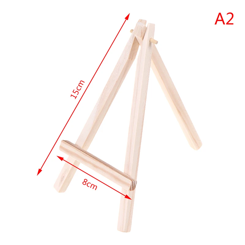 1 шт. Мини Деревянный художественный штатив мольберт для рисунки на фото открытка дисплей держатель рамка милый стол Декор Рисунок игрушка - Цвет: A2