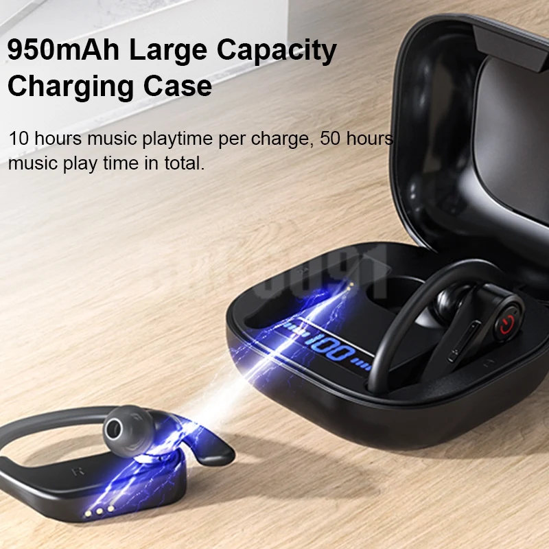 Наушники Bluetooth 5,0 гарнитура HiFi управление звонком в ухо беспроводные наушники Handsfree