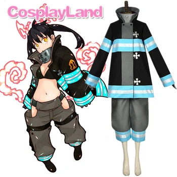 

Fire Force Cosplay No.8 Special Team Uniform Fireman Cosplay Enen No Shouboutai Kotatsu Tamaki Battle Suit Team Cosplay Costume