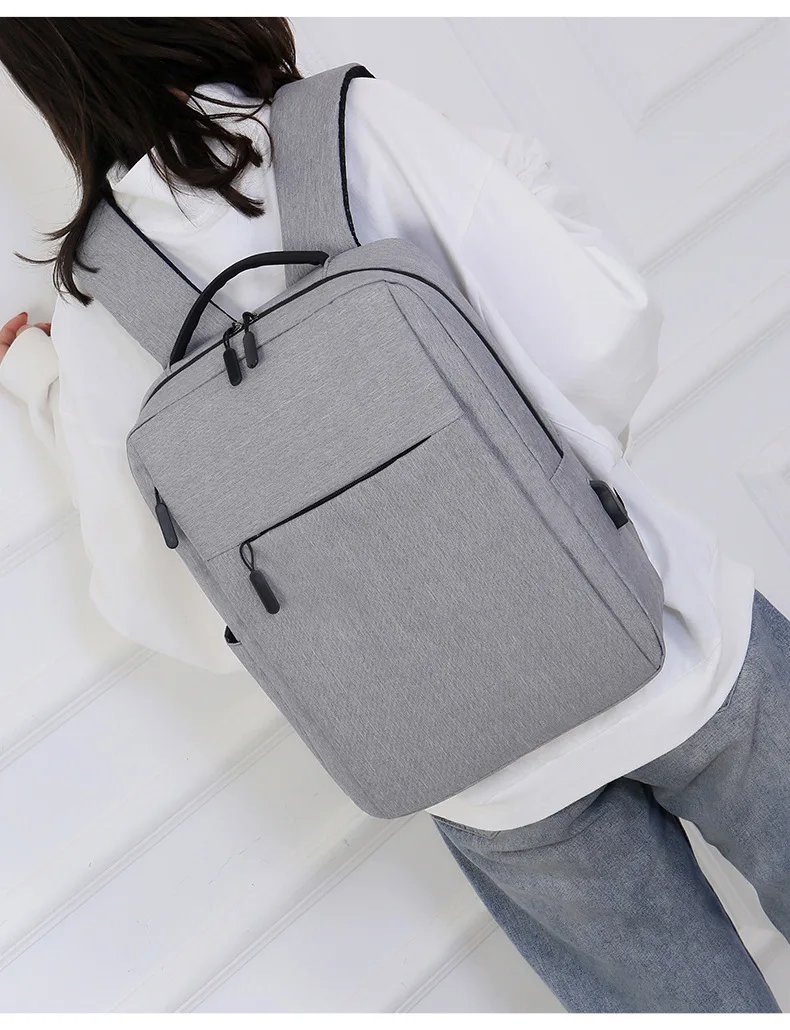 SKOANBE Backpack Men's Leisure Outdoor USB Charge Charging Sports Backpack Business Computer Bag Travel Bag External Outside Bag