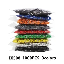 

1000pcs E0508 Insulated Crimp Terminal Cold Pressed Terminal Tubular AWG #20 Insulated Crimp Terminals Blocks