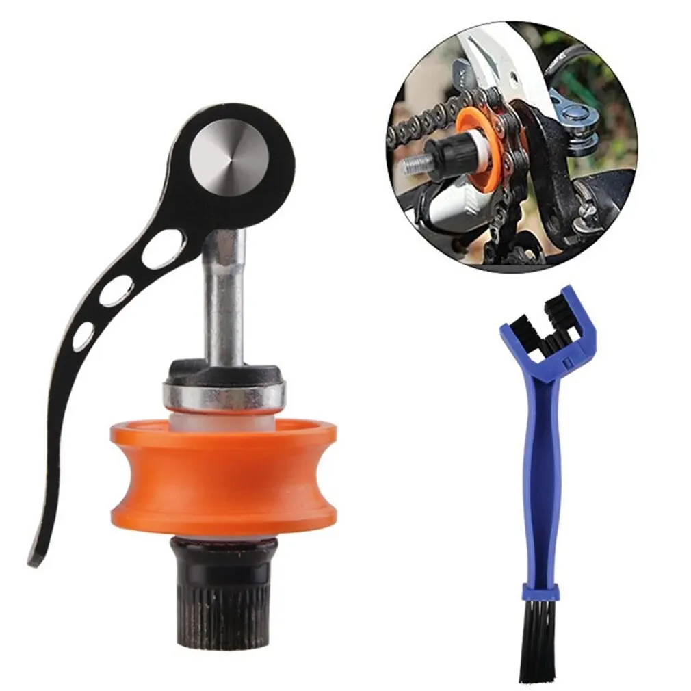 

Mountain Bike Chain Support Solid Bicycle Chain Holder Brush Suit Bicycle Repair And Update Accessories