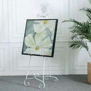 

New Easel Wedding Banquet Easel Metal Picture Stand Photo Display Frame Nordic Style Oil Painting Stand