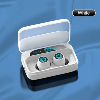 

TWS Bluetooth 5.0 Earphones 2200mAh Charging Box Wireless Earphones 9D Stereo Sports Waterproof Earbuds Headsets With Microphone