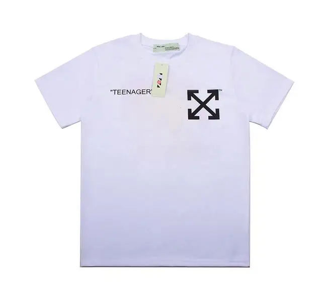 Симпсон пламя 19SS Off-White OWF для мужчин и женщин унисекс пара влюбленных моделей хлопок Повседневная мода короткий рукав круглый вырез Футболка - Цвет: Белый