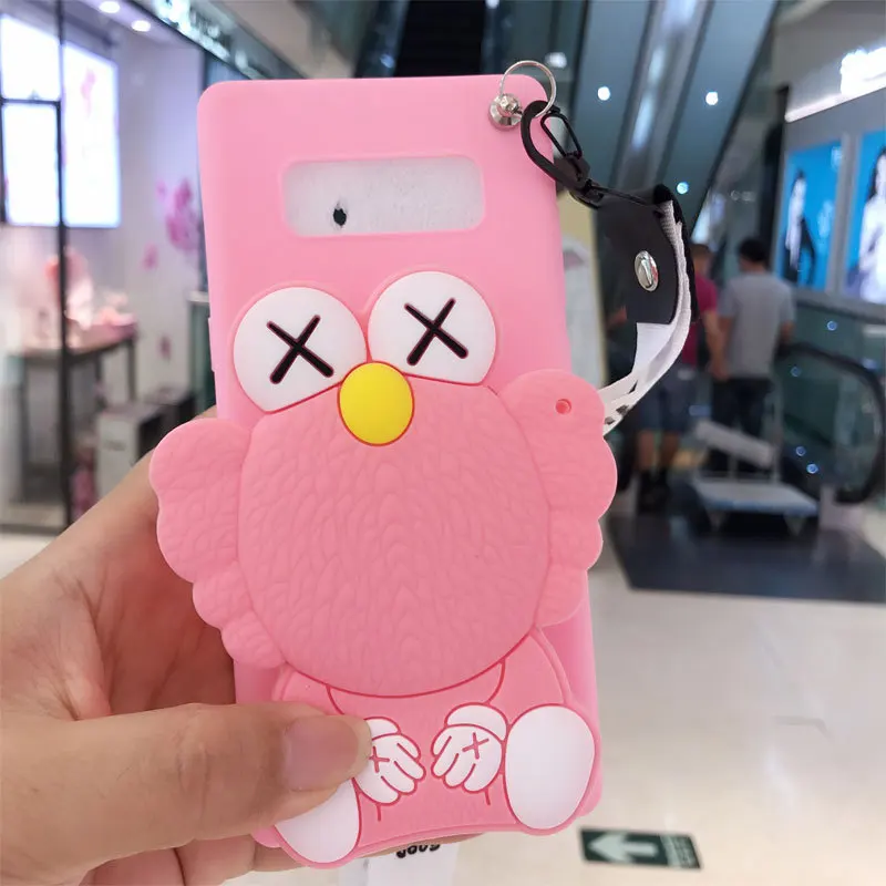 PinkBaoli Pink Мягкий силиконовый чехол с 3D кошельком из мультфильма «сделай сам» для Samsung Galaxy S5 Neo S6 S7 Edge S8 S9 Plus - Цвет: PinkBaoli Pink
