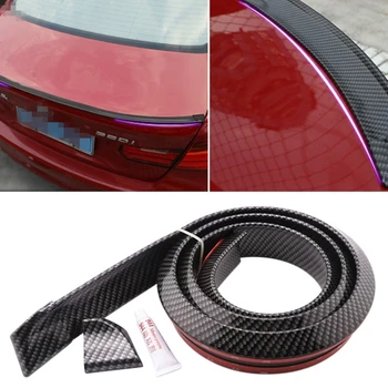 

Hot Car Styling Rubber Rear Bumper Carbon Fiber Sticker for Car Car-protection Kit Universal