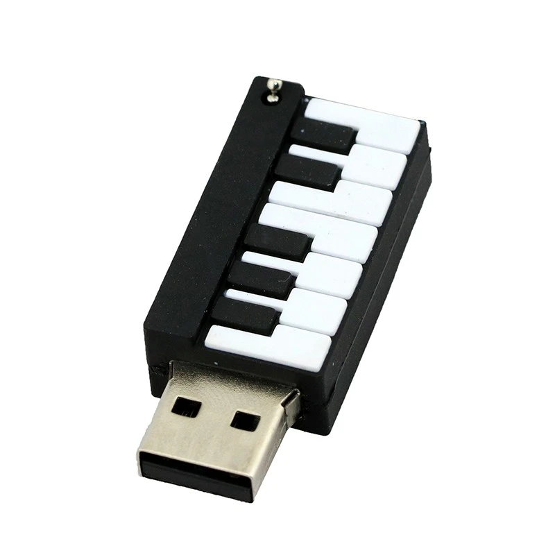 Cartoon Cle Usb Pendrive Chitarra Pianoforte Fisarmonica Flash 256GB 128GB 64GB 32GB 16GB 8GB USB 2.0 Memoria Stick Pen_voghion.com
