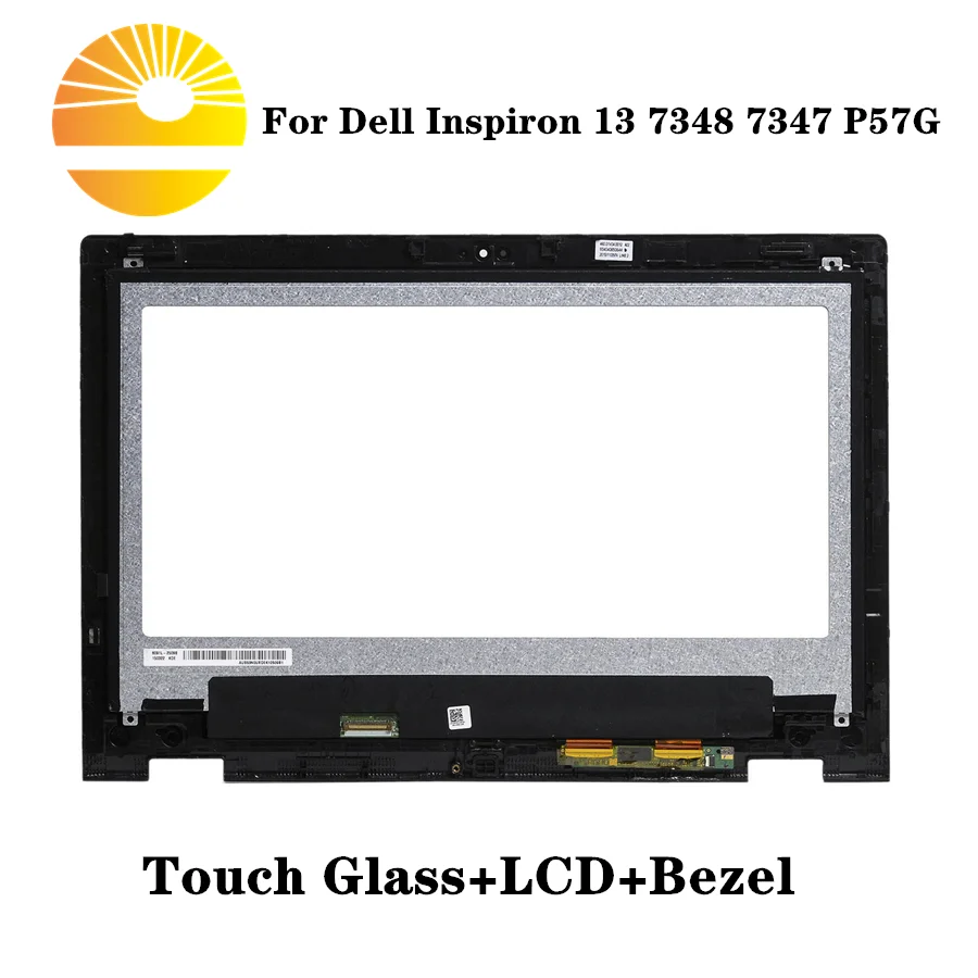 Для Dell Inspiron 13 7348 7347 P57G сенсорный HD светодиодный ЖК-экран дигитайзер рамка в сборе