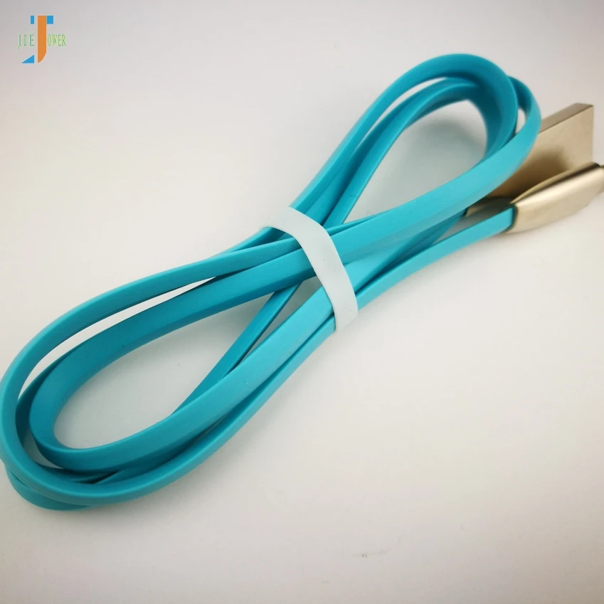 300 шт/партия usb type C кабель 3D цинковый сплав USB C Быстрая зарядка кабель для передачи данных для samsung Galaxy S9 S8 зарядный кабель - Цвет: Синий