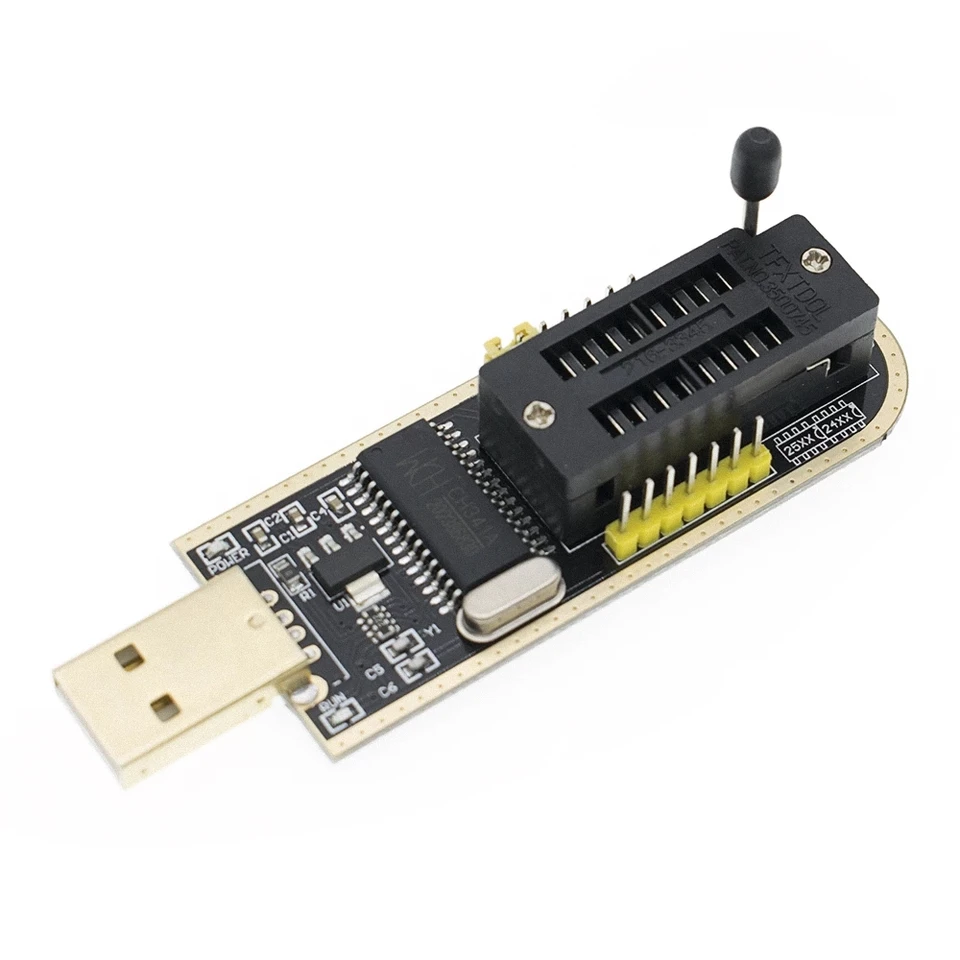 Pince De Test Pour EEPROM HauCXX/25XX/24XX CH341A Flash Bios USB ✅ Testé & Ex