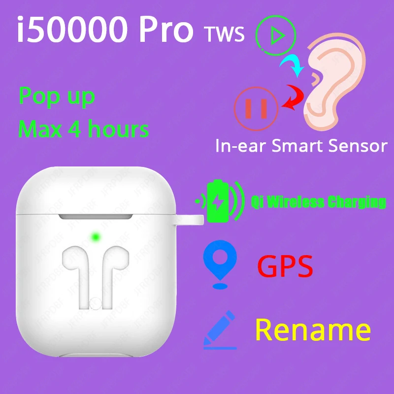 

Original i50000 Pro TWS 1:1 In-ear Blutooth Earphone Mini Wireless Headset Headphones elari PK Aire 2 3 fone de ouvido bluetooth