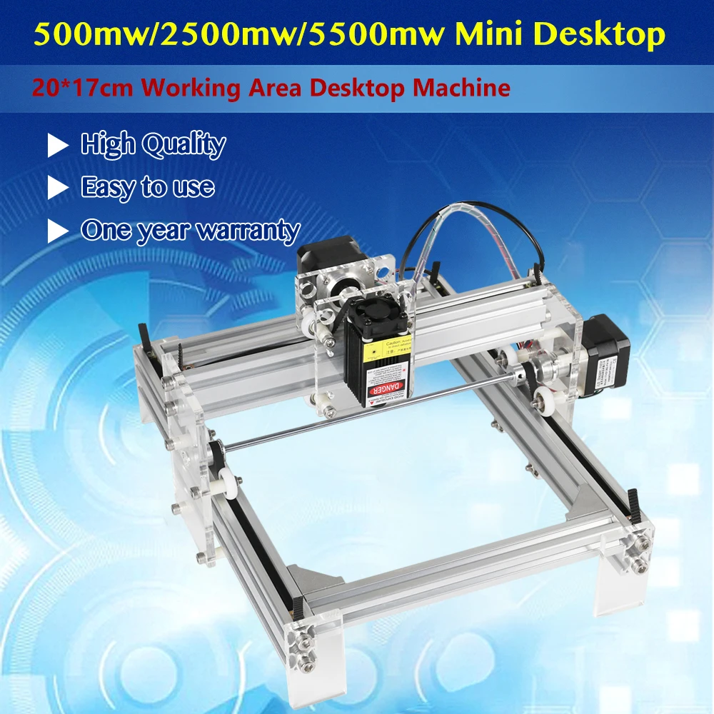 CNC DIY лазерный гравер машина 15 Вт большой мощности лазера 20*17 см рабочая зона