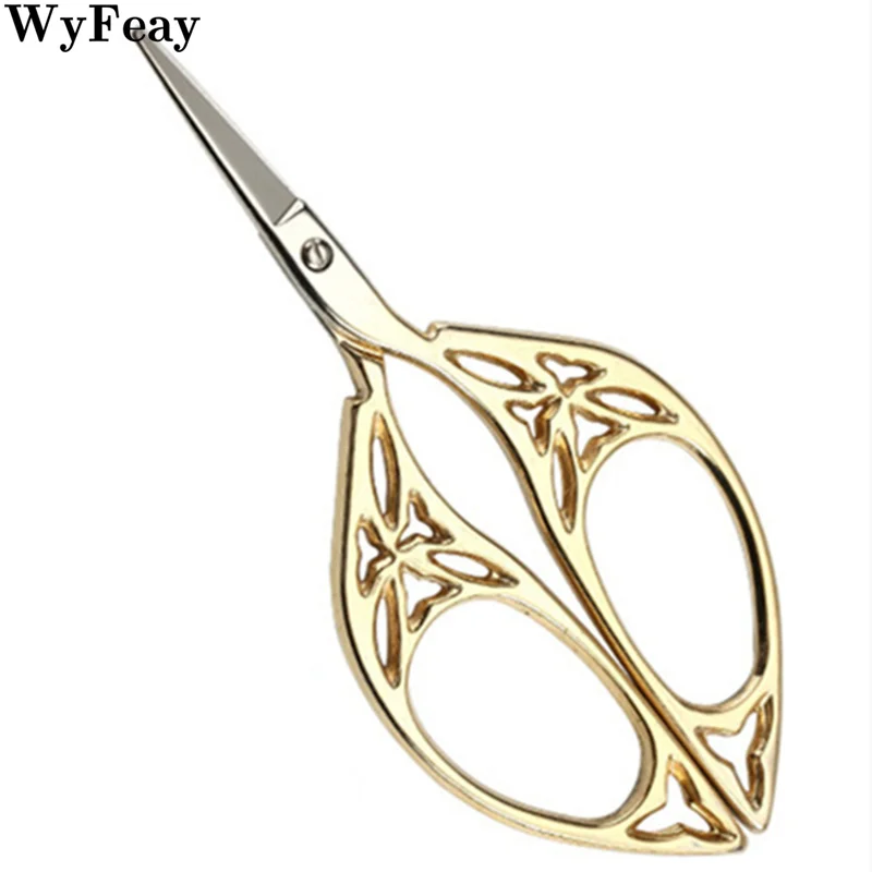 Sewing Scissors Tailor Scissors Craft Scissors Sewing Supplies Retro Vintage Scissors Flower Pattern Needlework Embroidery Stainless Steel Tailor's Scissor Thread Trimmer Sewing Tools 1 Pcs