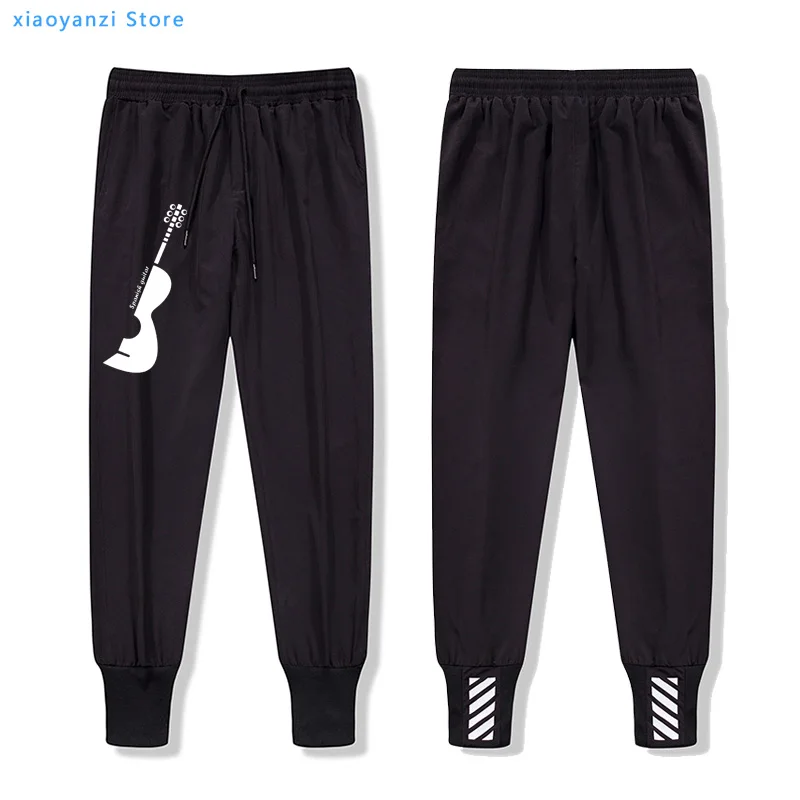 music sweatpants Men's unisex sports long pants Printed Casual Fashion