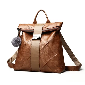 

WOMEN'S Bag Fashion Backpack PU Backpack New Style Students Bag