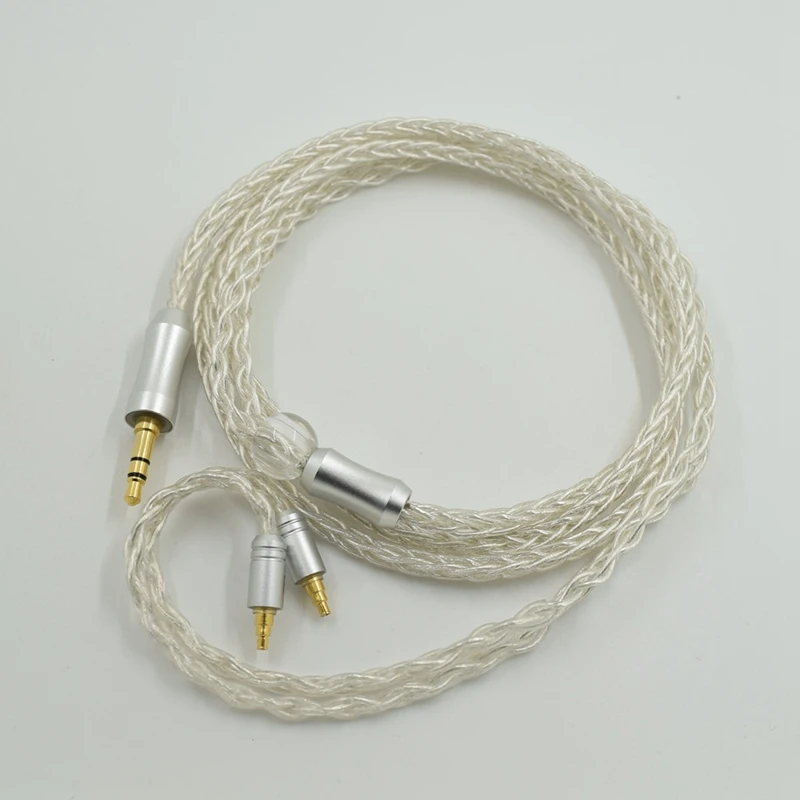 Replacement o Cable for Sennheiser IE40PRO Headphones Upgrade Cable Headphone Extension Cord Silver 