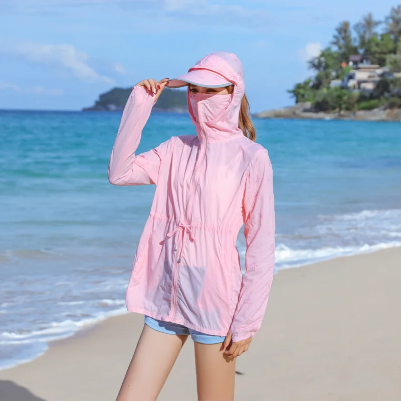 Солнцезащитная одежда Для женщин летние разбитым Шляпа легкий дышащий материал, быстро сохнет, средней длины, ветроустойчивые Пробковый Шлем пляжные ультрафиолетовым излучением