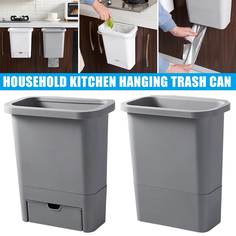 Kitchen Cabinet Door Hanging Trash Garbage Bin Can Rubbish Container Kitchen Accessories DC156 Kitchen Cabinet Door Hanging Trash Garbage Bin Can Rubbish Container Kitchen Accessories DC156