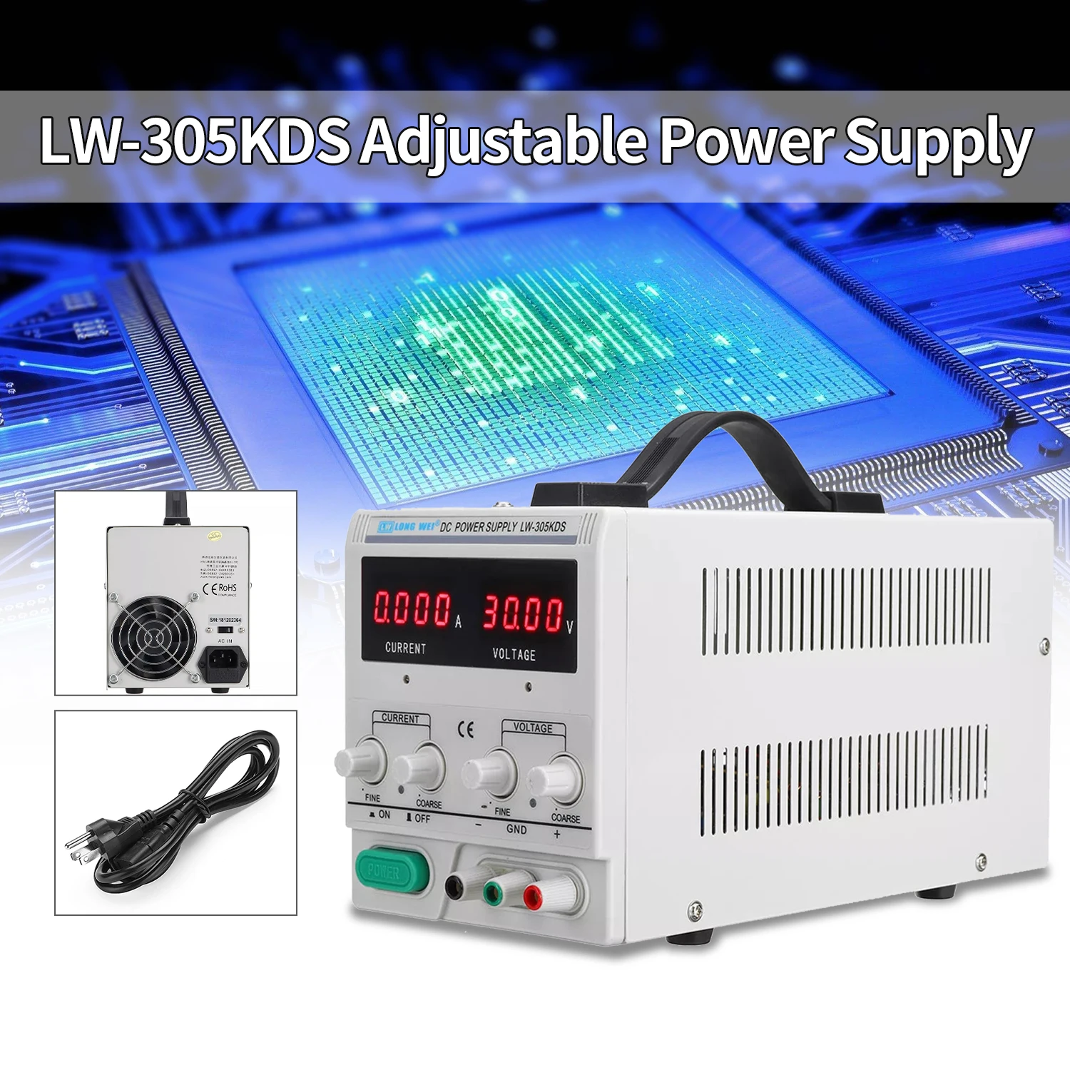 110 V/220 V для детей, на возраст от 0 до 30V Напряжение регулятор постоянного тока Питание LW305KDS регулируемый светодиодный импульсный цифровой лаборатории Питание